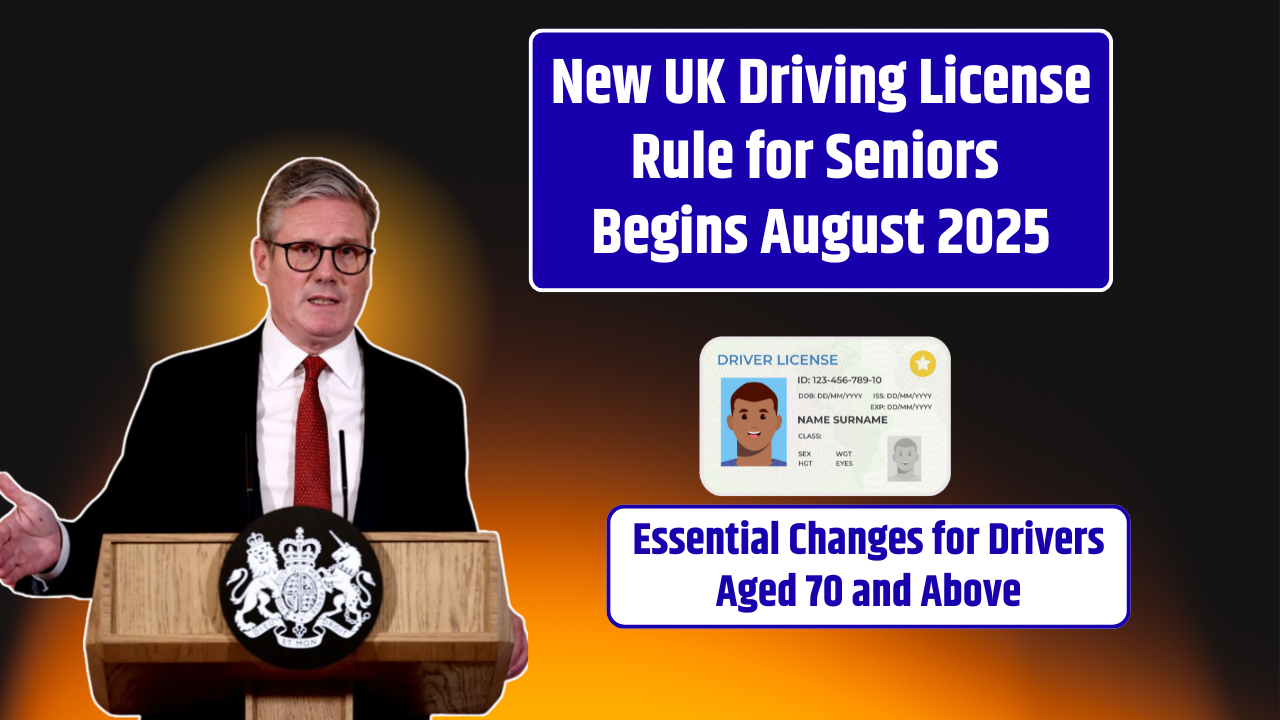 New UK Driving License Rule for Seniors Begins August 2025
